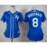 Kansas City Royals #8 Mike Moustakas Blue Alternate 2 Womens Stitched MLB Jersey