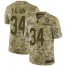 Nike Indianapolis Colts #34 Rock Ya-Sin Camo Mens Stitched NFL Limited 2018 Salute To Service Jersey