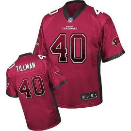 Nike Arizona Cardinals #40 Pat Tillman Red Team Color Mens Stitched NFL Elite Drift Fashion Jersey