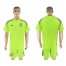 Spain Blank Shiny Green Goalkeeper Soccer Country Jersey