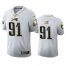 Philadelphia Eagles #91 Fletcher Cox Mens Nike White Golden Edition Vapor Limited NFL 100 Jersey