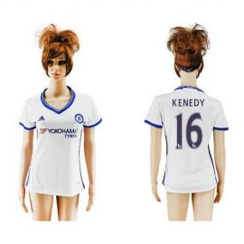 Womens Chelsea #16 Kenedy Sec Away Soccer Club Jersey