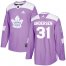 Adidas Toronto Maple Leafs #31 Frederik Andersen Purple Authentic Fights Cancer Stitched NHL Jersey