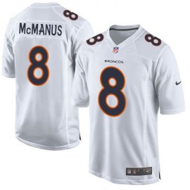 Nike Denver Broncos #8 Brandon McManus White Mens Stitched NFL Game Event Jersey
