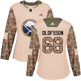 Adidas Buffalo Sabres #68 Victor Olofsson Camo Authentic 2017 Veterans Day Womens Stitched NHL Jersey