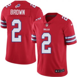 Nike Buffalo Bills #2 John Brown Red Mens Stitched NFL Elite Rush Jersey