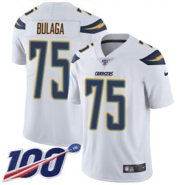 Nike Los Angeles Chargers #75 Bryan Bulaga White Youth Stitched NFL 100th Season Vapor Untouchable Limited Jersey