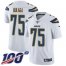Nike Los Angeles Chargers #75 Bryan Bulaga White Youth Stitched NFL 100th Season Vapor Untouchable Limited Jersey