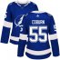 Adidas Tampa Bay Lightning #55 Braydon Coburn Blue Home Authentic Womens Stitched NHL Jersey