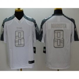 Nike Tennessee Titans #8 Marcus Mariota White Mens Stitched NFL Limited Platinum Jersey
