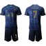 Real Madrid #7 Mariano Dark Blue Soccer Club Jersey