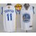 Warriors #11 Klay Thompson White The Finals Patch Stitched Revolution 30 NBA Jersey