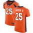 Nike Denver Broncos #25 Melvin Gordon III Orange Team Color Mens Stitched NFL Vapor Untouchable Elite Jersey