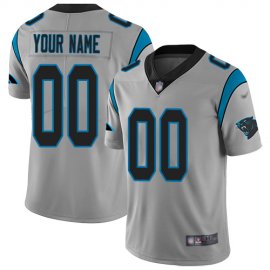 Nike Carolina Panthers Customized Silver Mens Stitched NFL Limited Inverted Legend Jersey