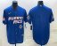 Mens Puerto Rico Baseball Blank 2023 Royal World With Patch Classic Stitched Jerseys