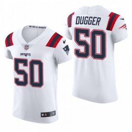 New England New England Patriots #50 Kyle Dugger Nike Mens White Team Color Mens Stitched NFL 2020 Vapor Untouchable Elite Jersey