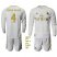Real Madrid #4 Sergio Ramos Home Long Sleeves Kid Soccer Club Jersey