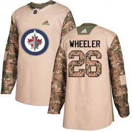 Adidas Winnipeg Jets #26 Blake Wheeler Camo Authentic 2017 Veterans Day Stitched NHL Jersey