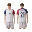France #21 Koscielny Away Soccer Country Jersey