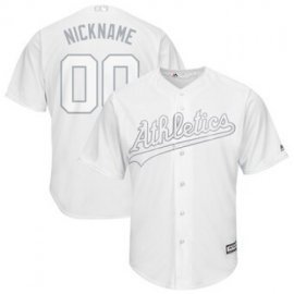 Oakland Athletics Majestic 2019 Players Weekend Cool Base Roster Custom Jersey White