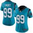 Nike Carolina Panthers #99 Kawann Short Blue Womens Stitched NFL Limited Rush Jersey