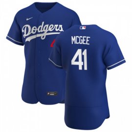 Los Angeles Dodgers #41 Jake McGee Mens Nike Royal Alternate 2020 Authentic Player MLB Jersey