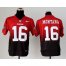 Nike San Francisco 49ers #16 Joe Montana Red/Black Mens Stitched NFL Elite Fadeaway Fashion Jersey