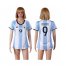 Womens Argentina #9 Crespo Home Soccer Country Jersey