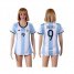 Womens Argentina #9 Crespo Home Soccer Country Jersey