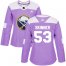 Adidas Buffalo Sabres #53 Jeff Skinner Purple Authentic Fights Cancer Womens Stitched NHL Jersey
