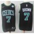 Nike Boston Celtics #7 Jaylen Brown Black NBA Swingman Jersey