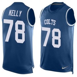 Nike Indianapolis Colts #78 Ryan Kelly Royal Blue Team Color Mens Stitched NFL Limited Tank Top Jersey