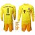 Bayern Munchen #1 Neuer Yellow Goalkeeper Long Sleeves Kid Soccer Club Jersey