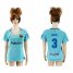 Womens Barcelona #3 Pique Away Soccer Club Jersey