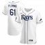 Tampa Bay Rays #61 Josh Fleming Mens Nike White Home 2020 World Series Bound Authentic Player MLB Jersey