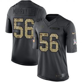 Nike Los Angeles Chargers #56 Kenneth Murray Jr Black Mens Stitched NFL Limited 2016 Salute to Service Jersey