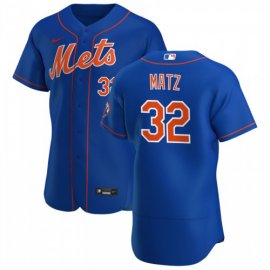 New York Mets #32 Steven Matz Mens Nike Royal Alternate 2020 Authentic Player MLB Jersey