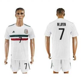 Mexico #7 M.Layun Away Soccer Country Jersey
