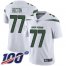 Nike New York Jets #77 Mekhi Becton White Youth Stitched NFL 100th Season Vapor Untouchable Limited Jersey
