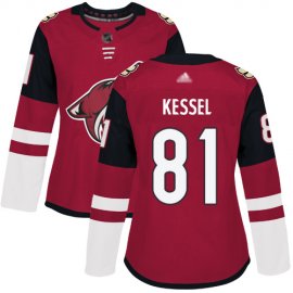 Adidas Arizona Coyotes #81 Phil Kessel Maroon Home Authentic Womens Stitched NHL Jersey