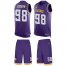 Nike Minnesota Vikings #98 Linval Joseph Purple Team Color Mens Stitched NFL Limited Tank Top Suit Jersey