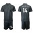 Liverpool #14 Henderson Black Soccer Club Jersey