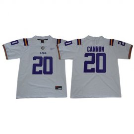LSU Tigers #20 Billy Cannon White Limited Stitched College Jersey