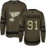 Adidas St. Louis Blues #91 Vladimir Tarasenko Green Salute to Service Stitched NHL Jersey