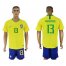 Brazil #13 Marquinhos Home Soccer Country Jersey