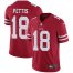 Nike San Francisco 49ers #18 Dante Pettis Red Team Color Youth Stitched NFL Vapor Untouchable Limited Jersey