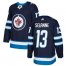 Adidas Winnipeg Jets #13 Teemu Selanne Navy Blue Home Authentic Stitched NHL Jersey