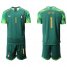 Italy #1 Buffon Army Green Goalkeeper Soccer Country Jersey