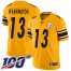 Nike Pittsburgh Steelers #13 James Washington Gold Mens Stitched NFL Limited Inverted Legend 100th Season Jersey