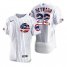 Chicago Cubs #22 Jason Heyward Mens Nike White Fluttering USA Flag Limited Edition Authentic MLB Jersey
